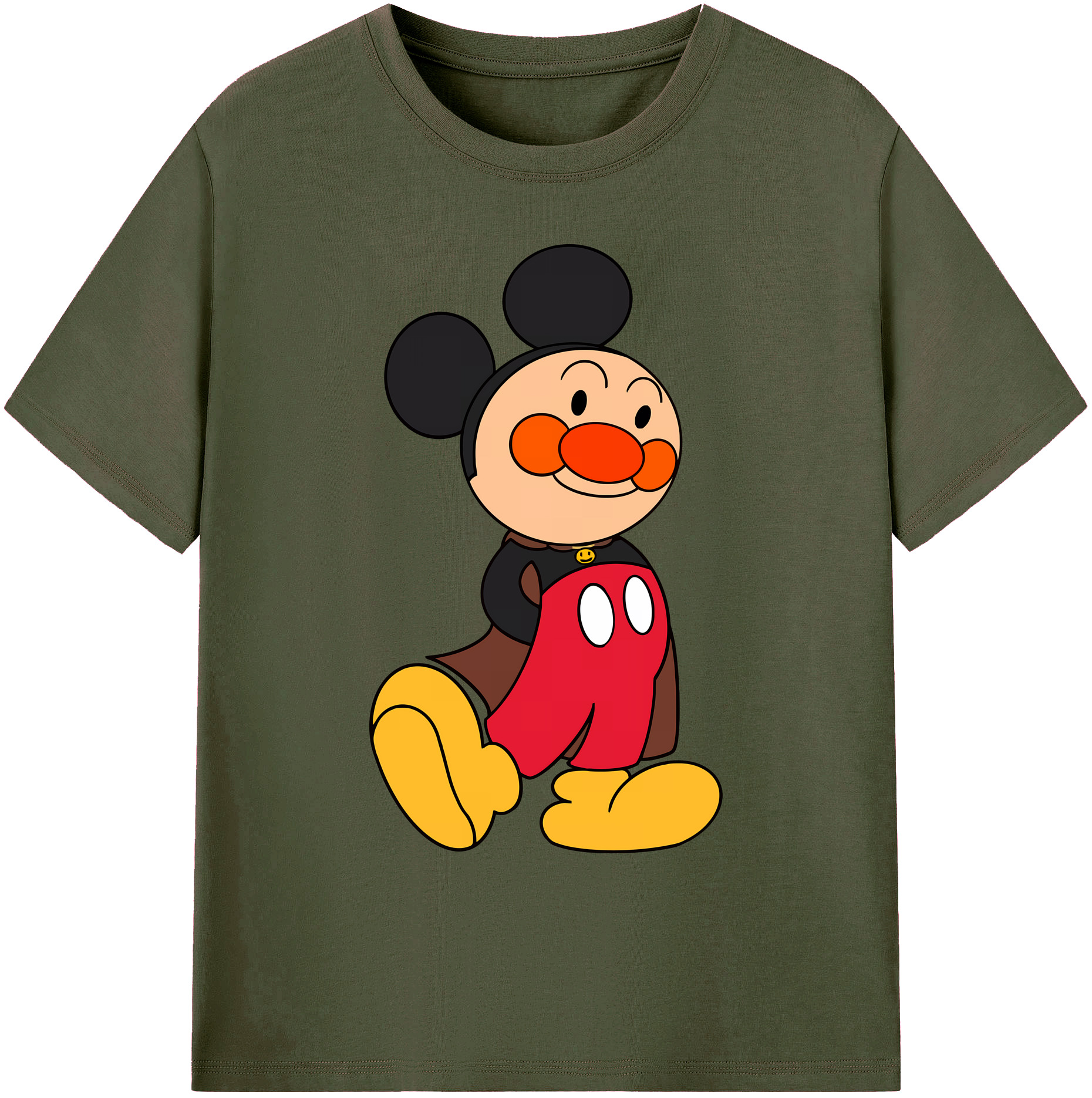 （画像用） アンパンマン Anpanman 綿100％ メンズ半袖Tシャツ｜肌触りやわらか＆通気性